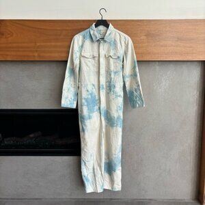 Madewell Tie Dye Front Zip Coverall Jumpsuit, Size M